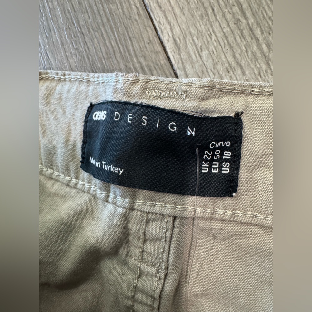 ASOS Curve Taupe Cargo Pants - Picture 12 of 12